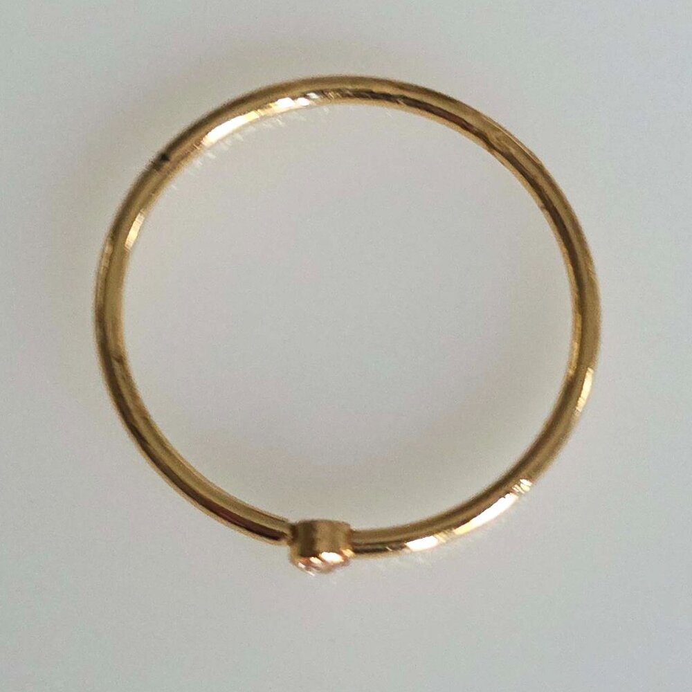 Crystal Gold-Plated Stackable Ring - image 6